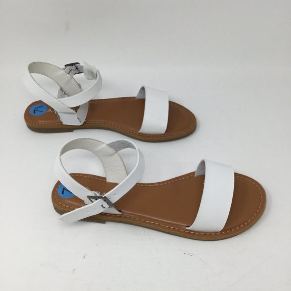 Women's Rampage Open Toe Ankle Strap Sandals, White MACI size 7.5M - Picture 5 of 10